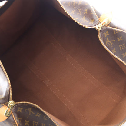 キーポル55 モノグラム ボストンバッグ PVC レザー ブラウン ルイヴィトン バッグ LOUIS VUITTON
