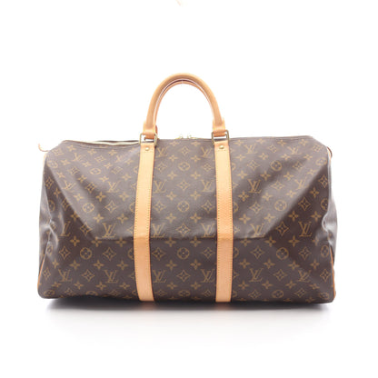 キーポル50 モノグラム ボストンバッグ PVC レザー ブラウン ルイヴィトン バッグ LOUIS VUITTON
