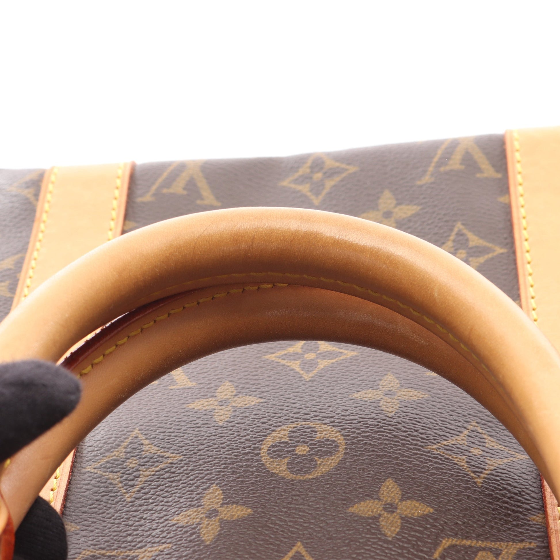キーポル50 モノグラム ボストンバッグ PVC レザー ブラウン ルイヴィトン バッグ LOUIS VUITTON