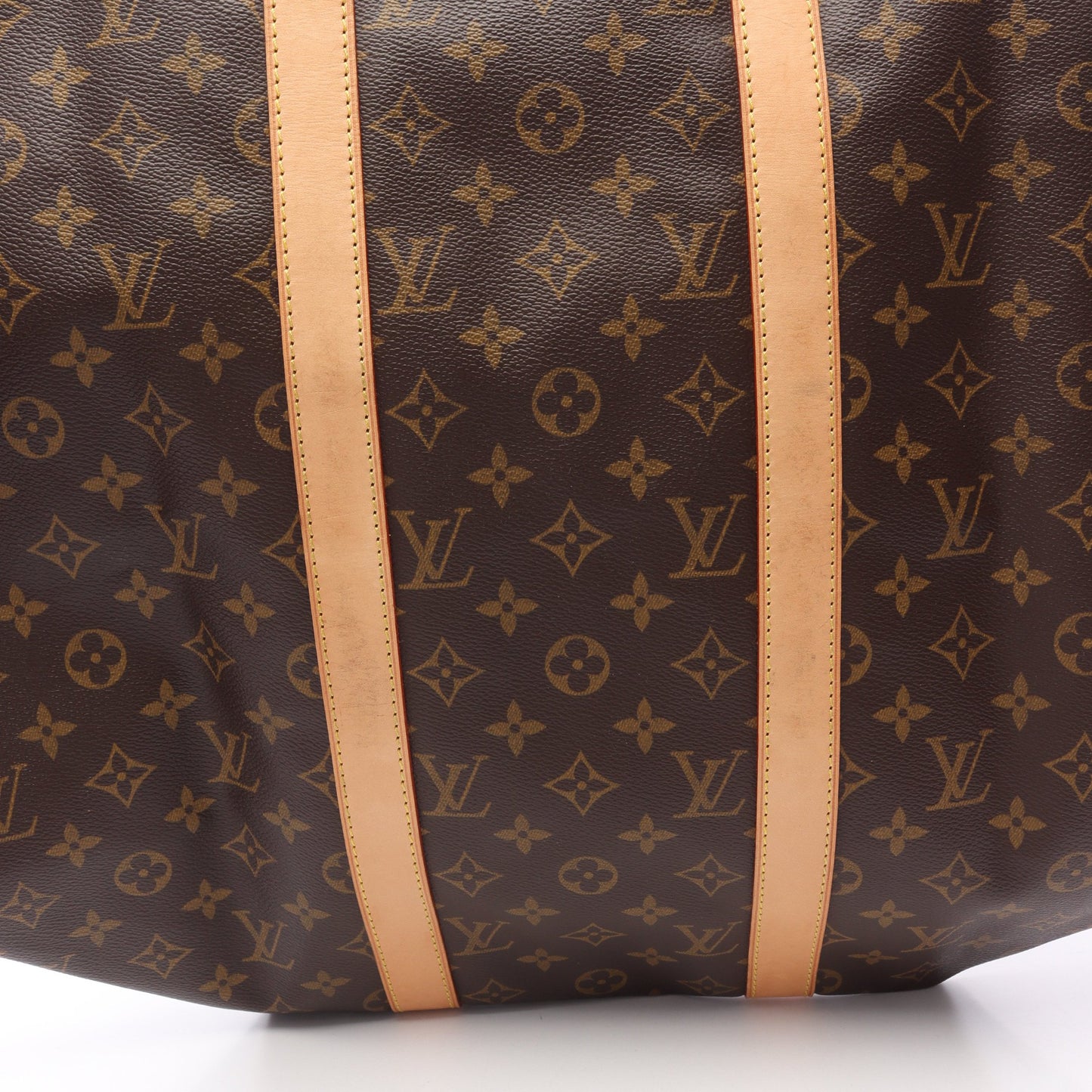 キーポル50 モノグラム ボストンバッグ PVC レザー ブラウン ルイヴィトン バッグ LOUIS VUITTON