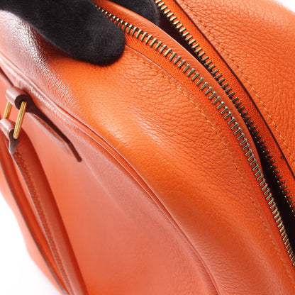 プリュム32 ハンドバッグ トリヨンクレマンス オレンジ ゴールド金具 □B刻印 エルメス バッグ HERMES