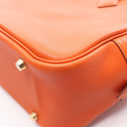 プリュム32 ハンドバッグ トリヨンクレマンス オレンジ ゴールド金具 □B刻印 エルメス バッグ HERMES