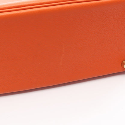 プリュム32 ハンドバッグ トリヨンクレマンス オレンジ ゴールド金具 □B刻印 エルメス バッグ HERMES
