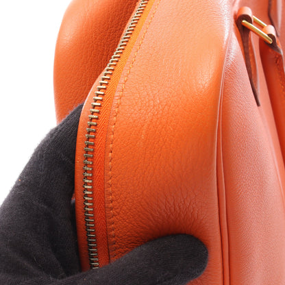 プリュム32 ハンドバッグ トリヨンクレマンス オレンジ ゴールド金具 □B刻印 エルメス バッグ HERMES