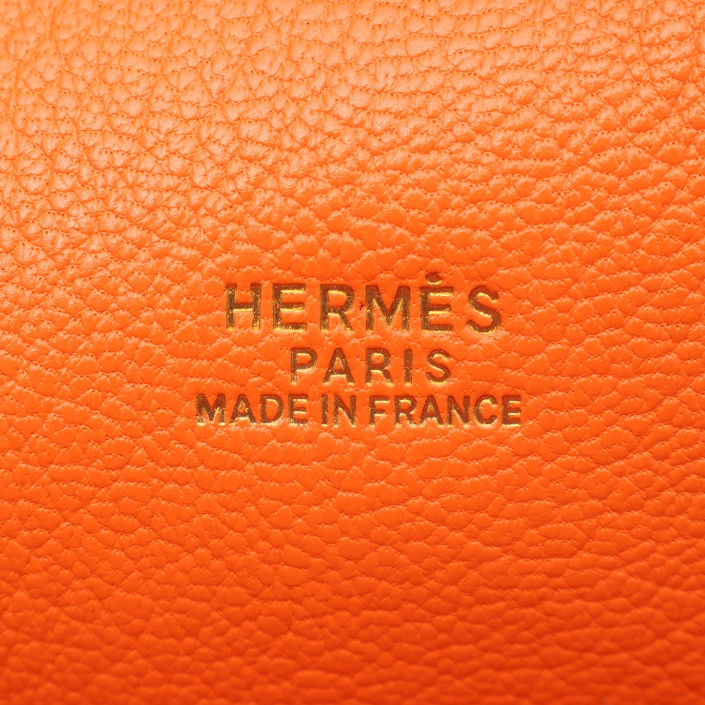 プリュム32 ハンドバッグ トリヨンクレマンス オレンジ ゴールド金具 □B刻印 エルメス バッグ HERMES