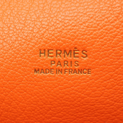 プリュム32 ハンドバッグ トリヨンクレマンス オレンジ ゴールド金具 □B刻印 エルメス バッグ HERMES
