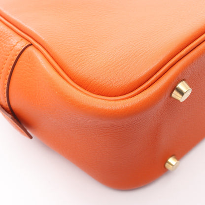 プリュム32 ハンドバッグ トリヨンクレマンス オレンジ ゴールド金具 □B刻印 エルメス バッグ HERMES