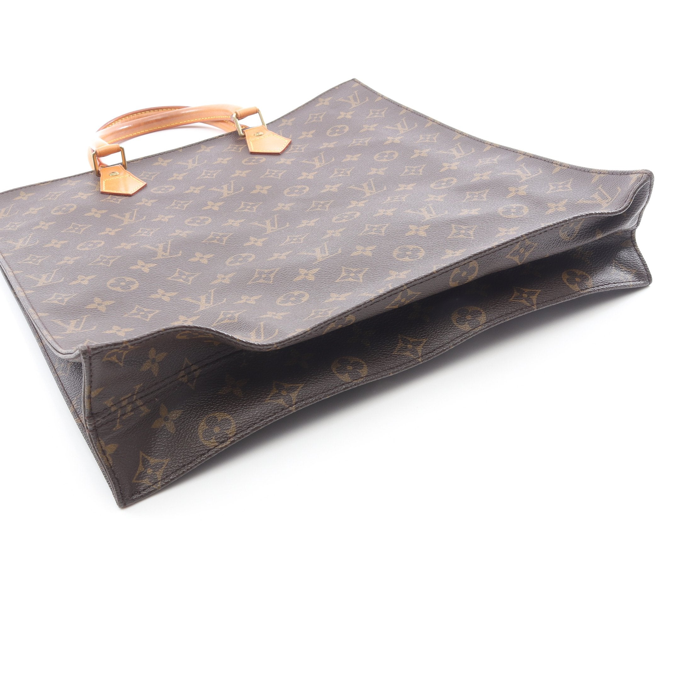 サックプラ モノグラム ハンドバッグ トートバッグ PVC レザー