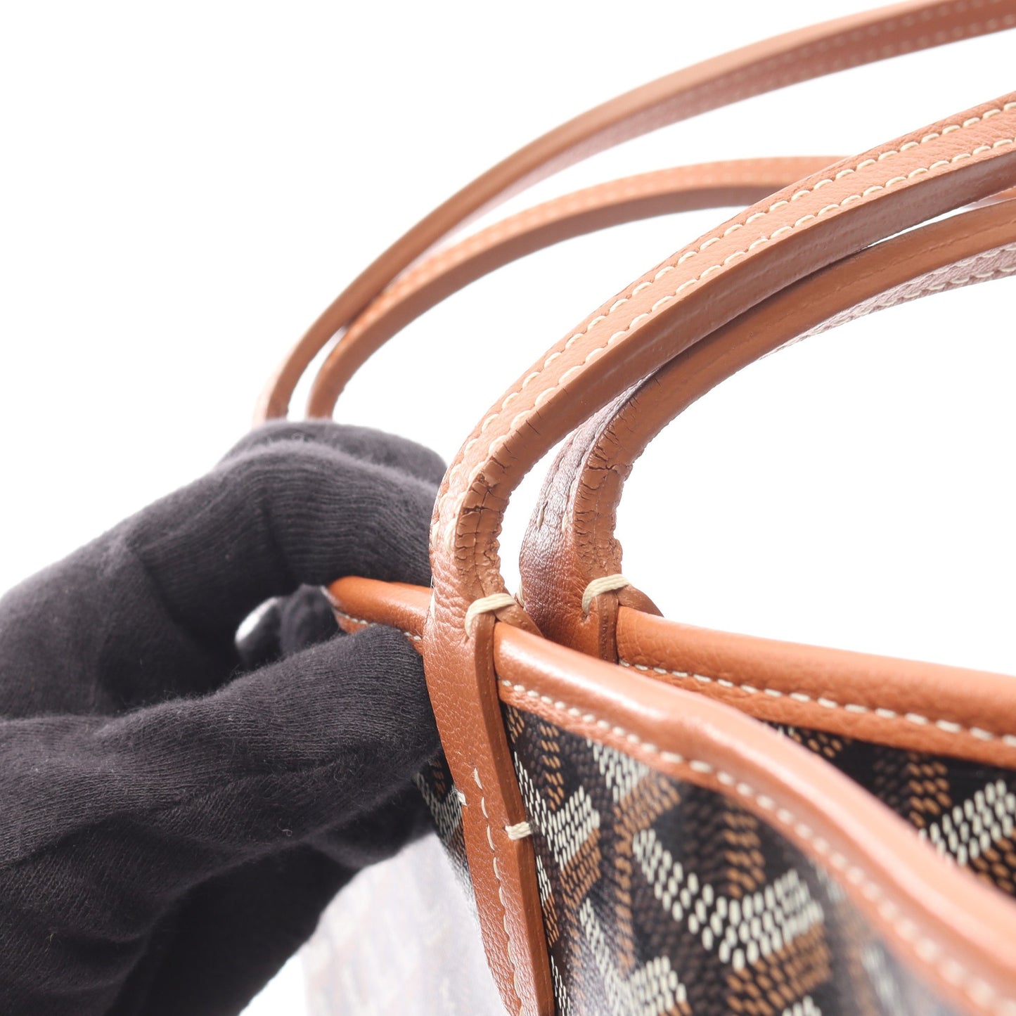アルトワPM ハンドバッグ トートバッグ コーティングキャンバス レザー ブラック ブラウン ゴヤール バッグ GOYARD