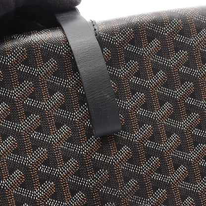 ベルヴェデーレMM ショルダーバッグ コーティングキャンバス レザー ブラック マルチカラー ゴヤール バッグ GOYARD