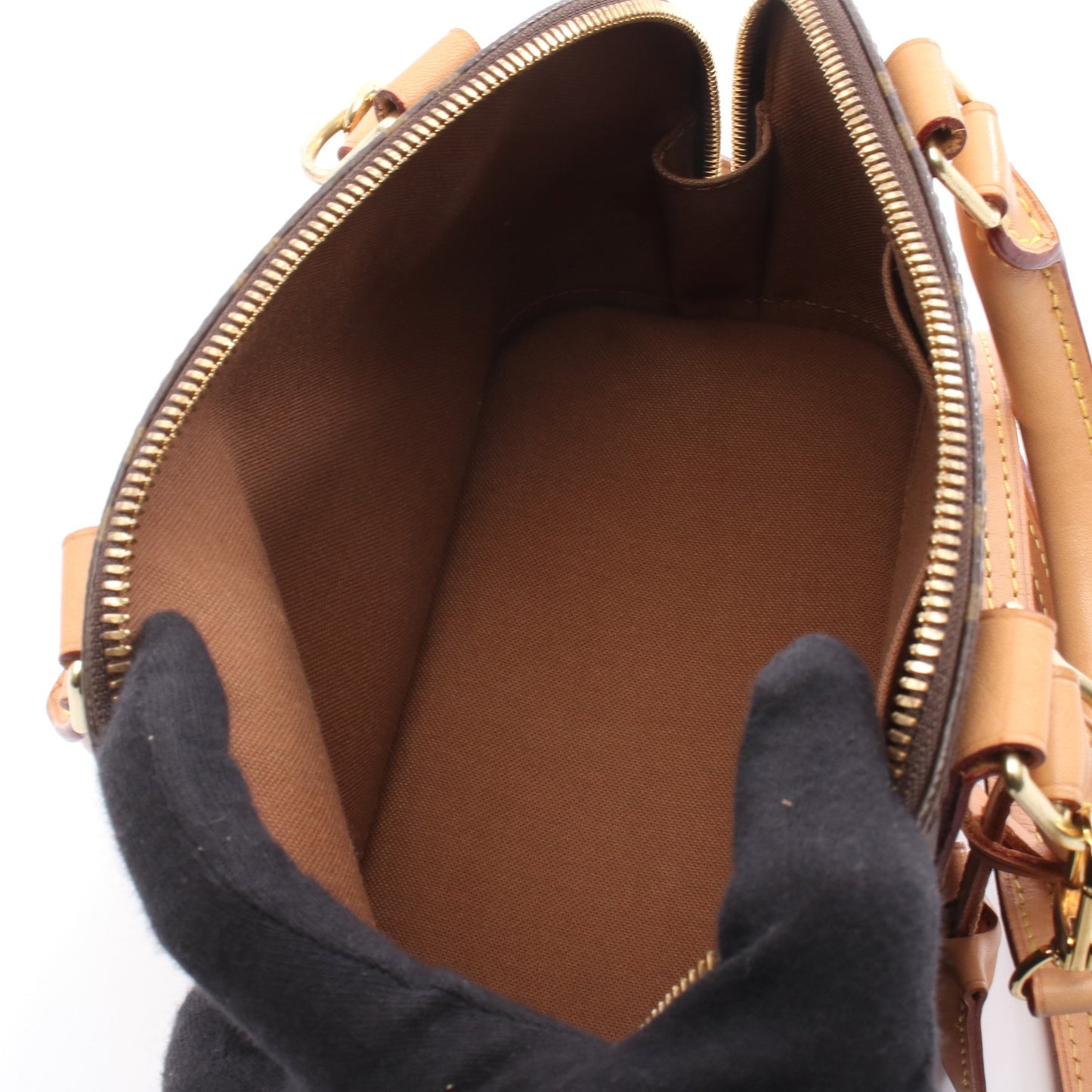 アルマBB モノグラム ハンドバッグ PVC レザー ブラウン 2WAY ルイヴィトン バッグ LOUIS VUITTON