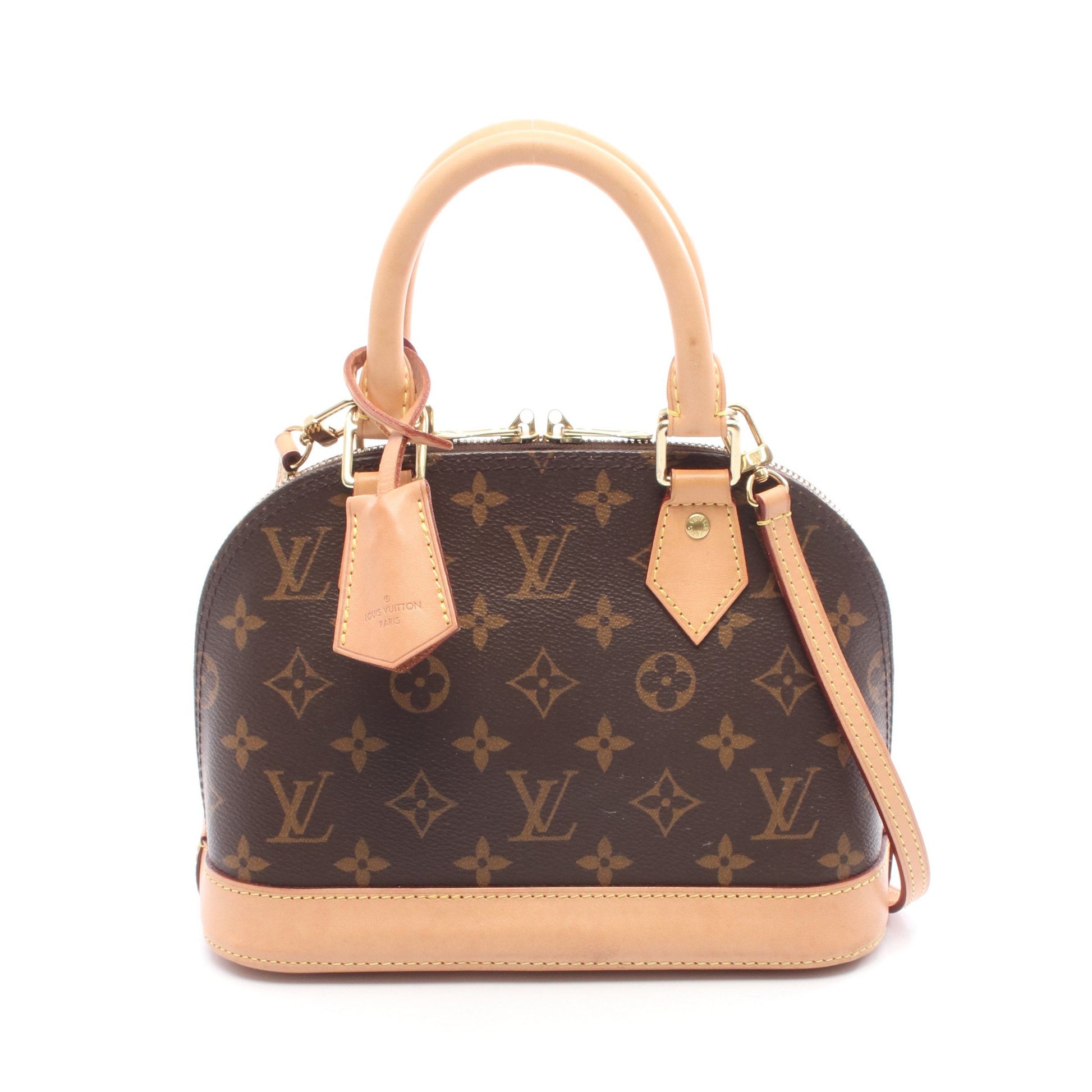 アルマBB モノグラム ハンドバッグ PVC レザー ブラウン 2WAY ルイヴィトン バッグ LOUIS VUITTON