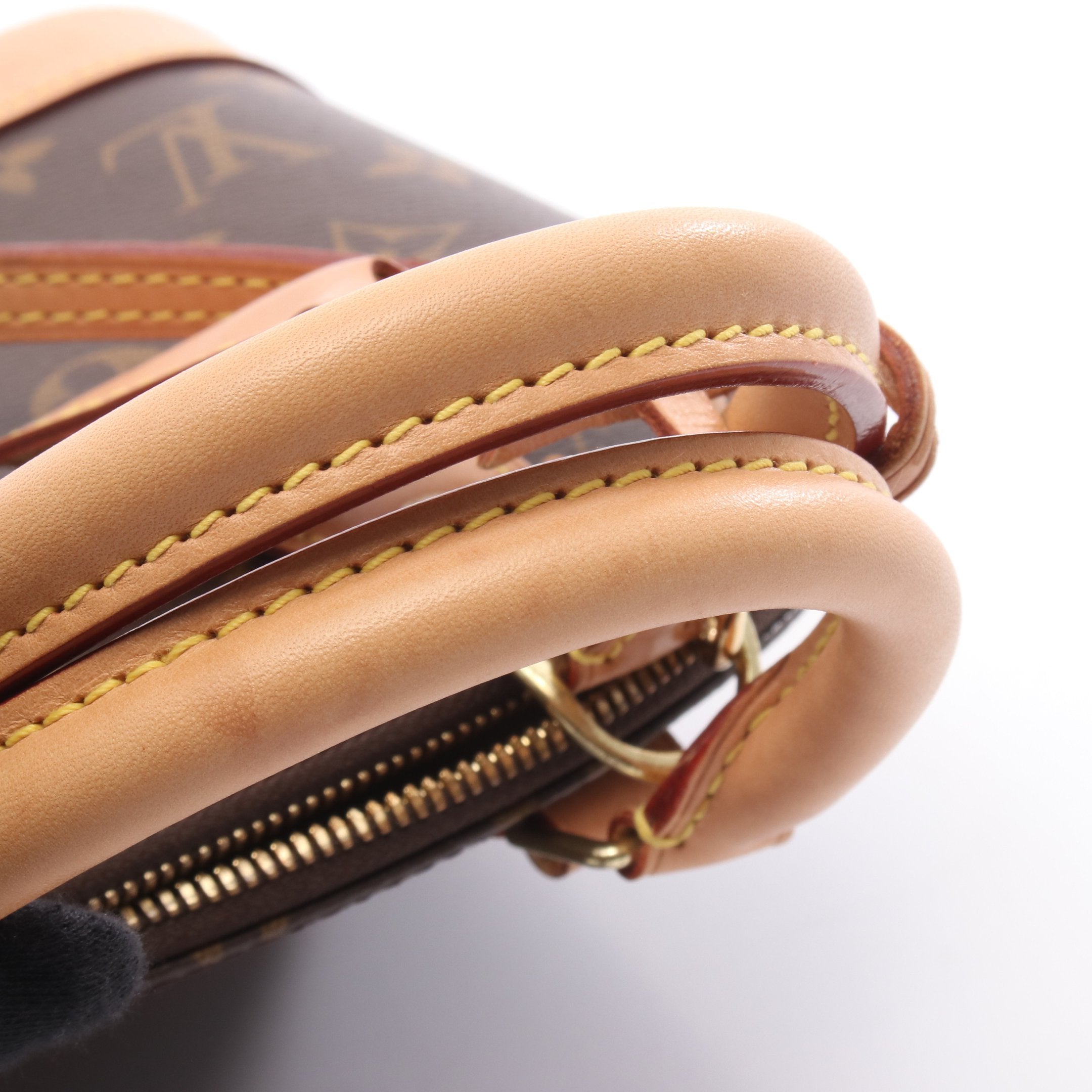 アルマBB モノグラム ハンドバッグ PVC レザー ブラウン 2WAY ルイ