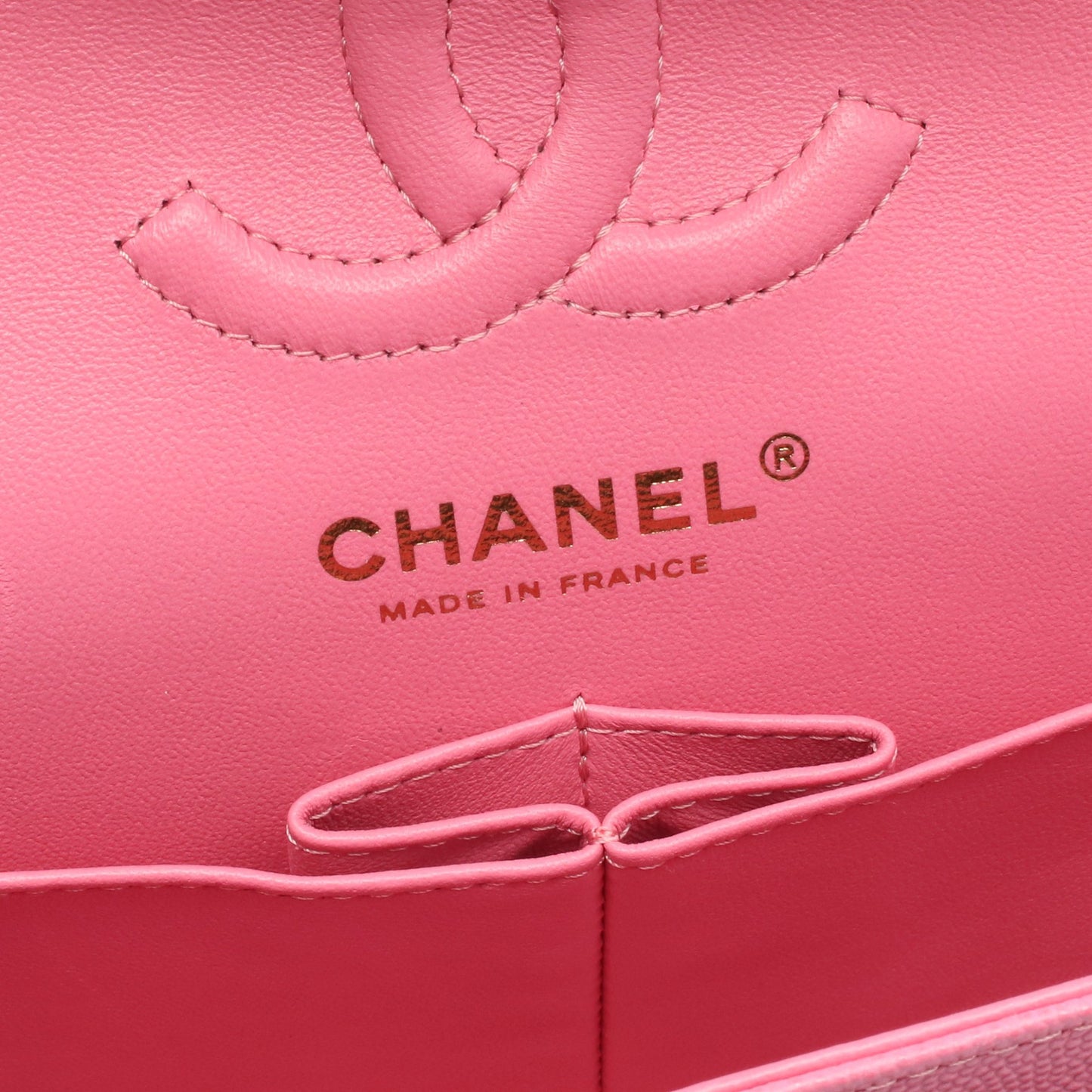 マトラッセ Wフラップ Wチェーンショルダーバッグ キャビアスキン ピンク ゴールド金具 シャネル バッグ CHANEL