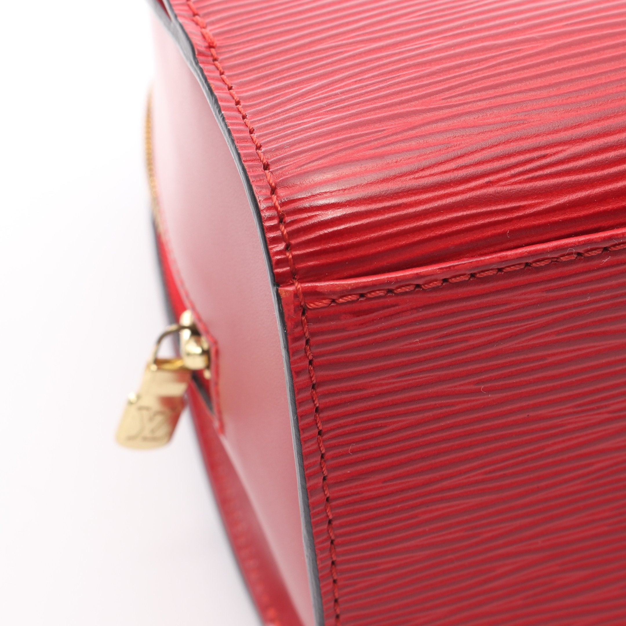 ポンヌフ エピ カスティリアンレッド ハンドバッグ レザー レッド ルイ