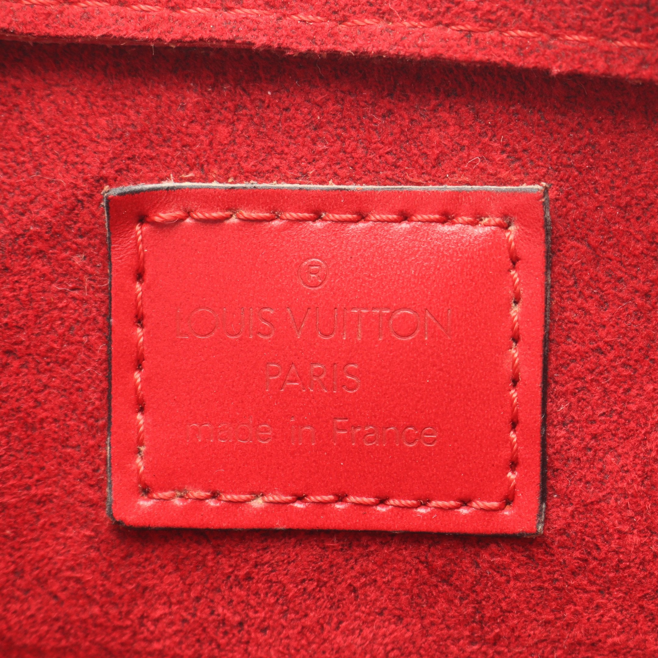 ポンヌフ エピ カスティリアンレッド ハンドバッグ レザー レッド ルイ