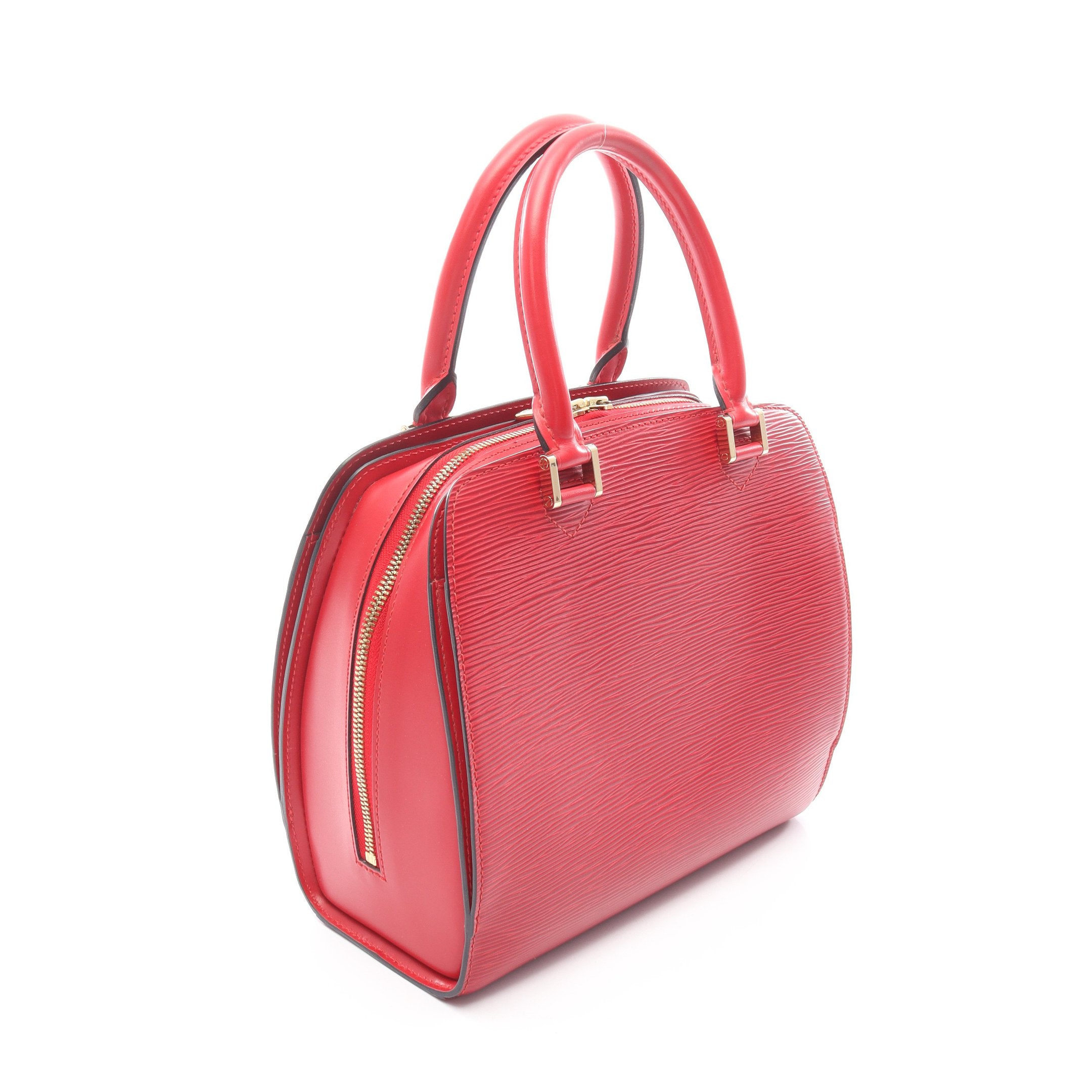 ポンヌフ エピ カスティリアンレッド ハンドバッグ レザー レッド ルイ