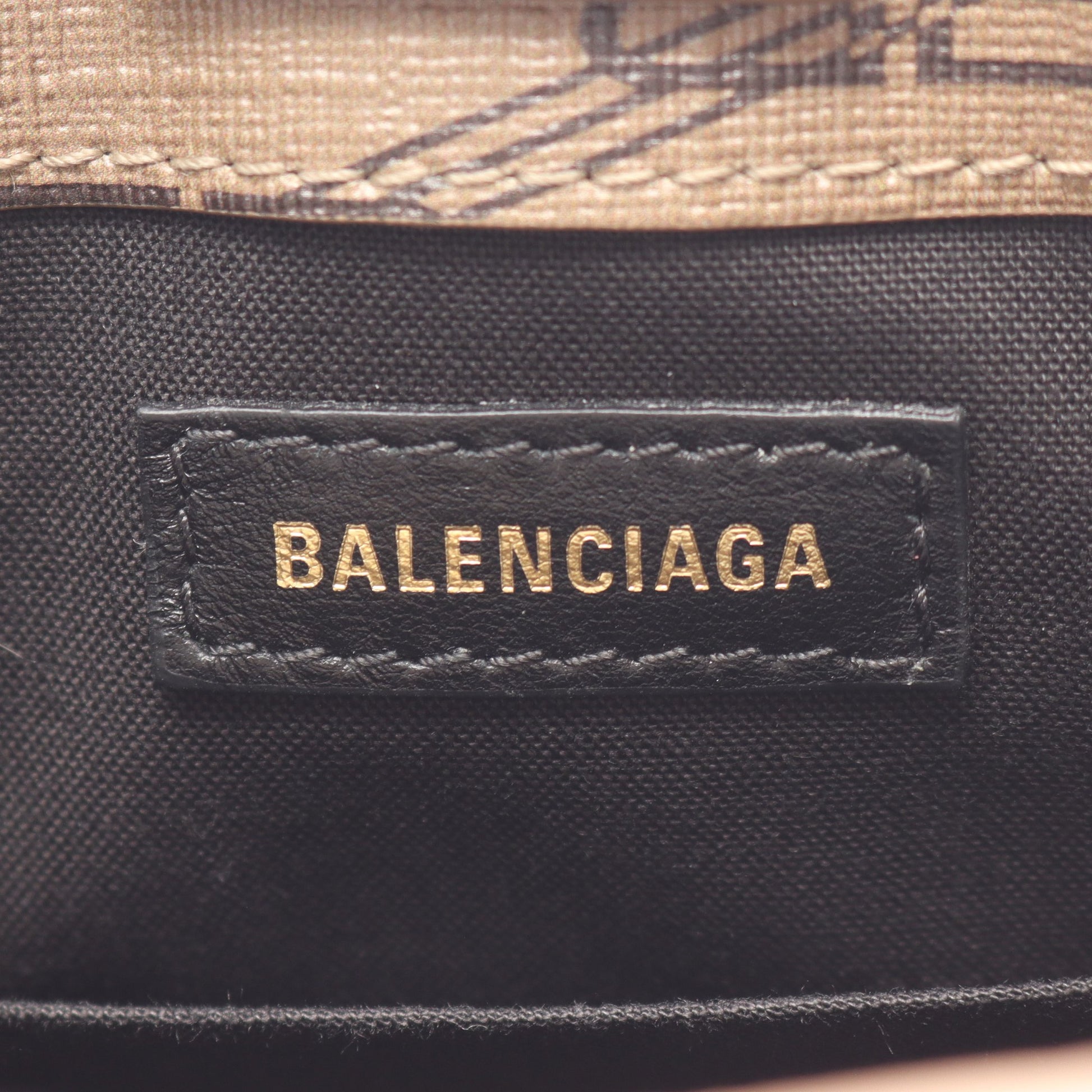 BBモノグラム ハンドバッグ PVC レザー グレーブラウン ホワイト ブラック 2WAY バレンシアガ バッグ BALENCIAGA