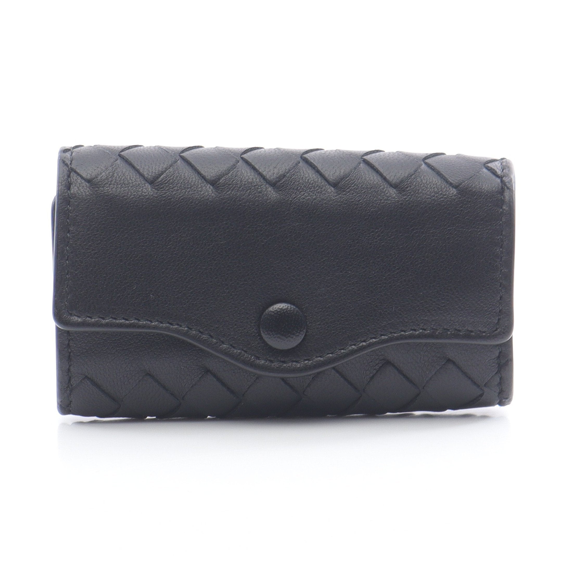 イントレチャート 5連 キーケース レザー ブラック ボッテガヴェネタ