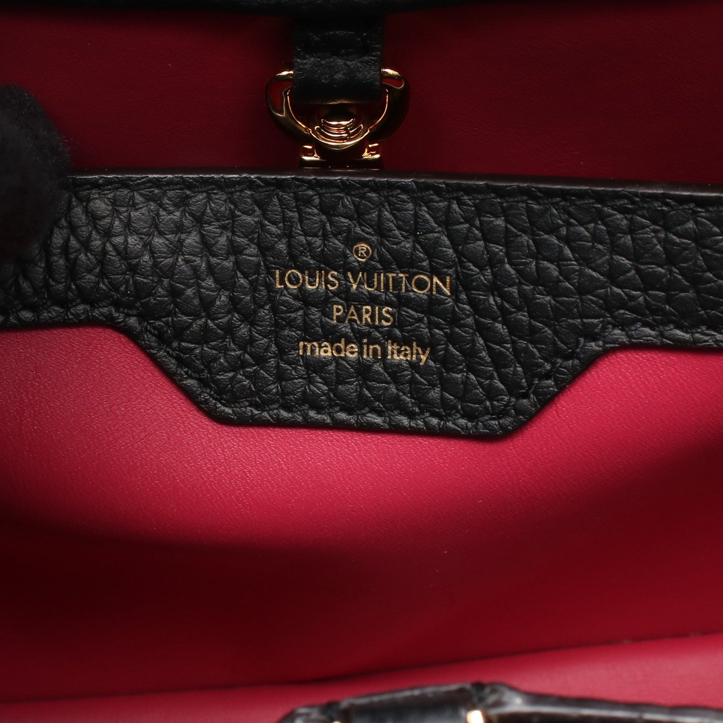 カプシーヌBB ノワール ハンドバッグ レザー ブラック 2WAY ルイヴィトン バッグ LOUIS VUITTON
