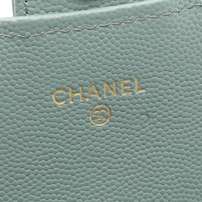 マトラッセ チェーンウォレット キャビアスキン グレーグリーン ゴールド金具 シャネル バッグ CHANEL
