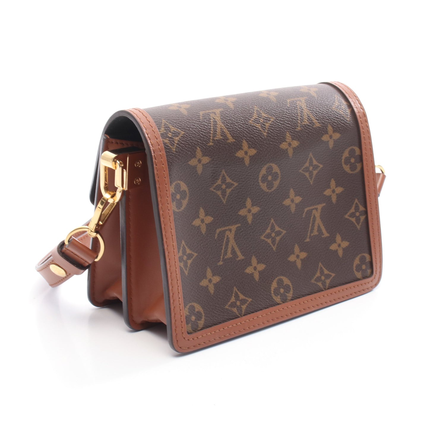 ドーフィーヌ MINI モノグラムリバース ショルダーバッグ PVC レザー ブラウン ベージュ ルイヴィトン バッグ LOUIS VUITTON