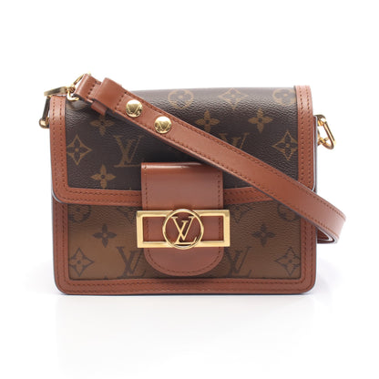 ドーフィーヌ MINI モノグラムリバース ショルダーバッグ PVC レザー ブラウン ベージュ ルイヴィトン バッグ LOUIS VUITTON