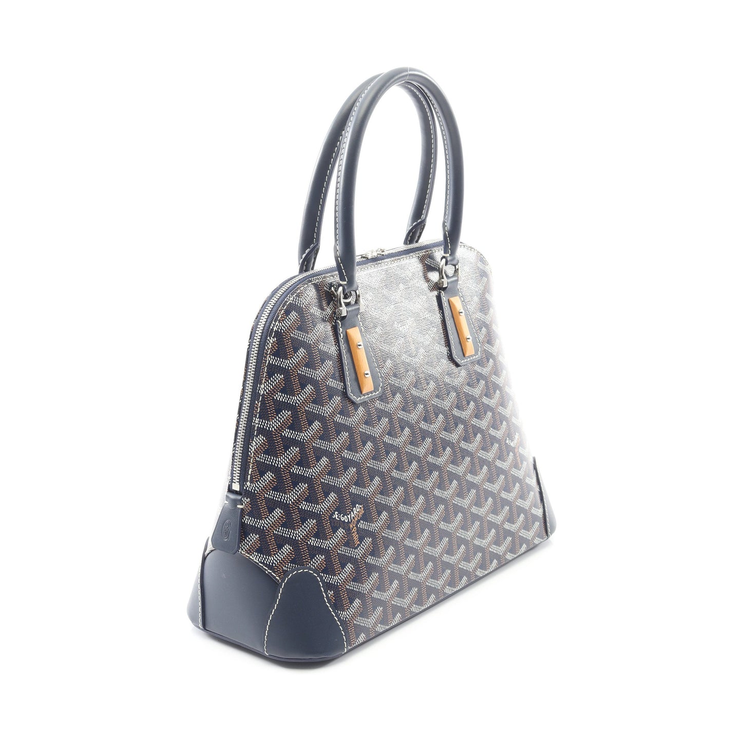 ヴァンドームPM ハンドバッグ コーティングキャンバス レザー ネイビー マルチカラー ゴヤール バッグ GOYARD