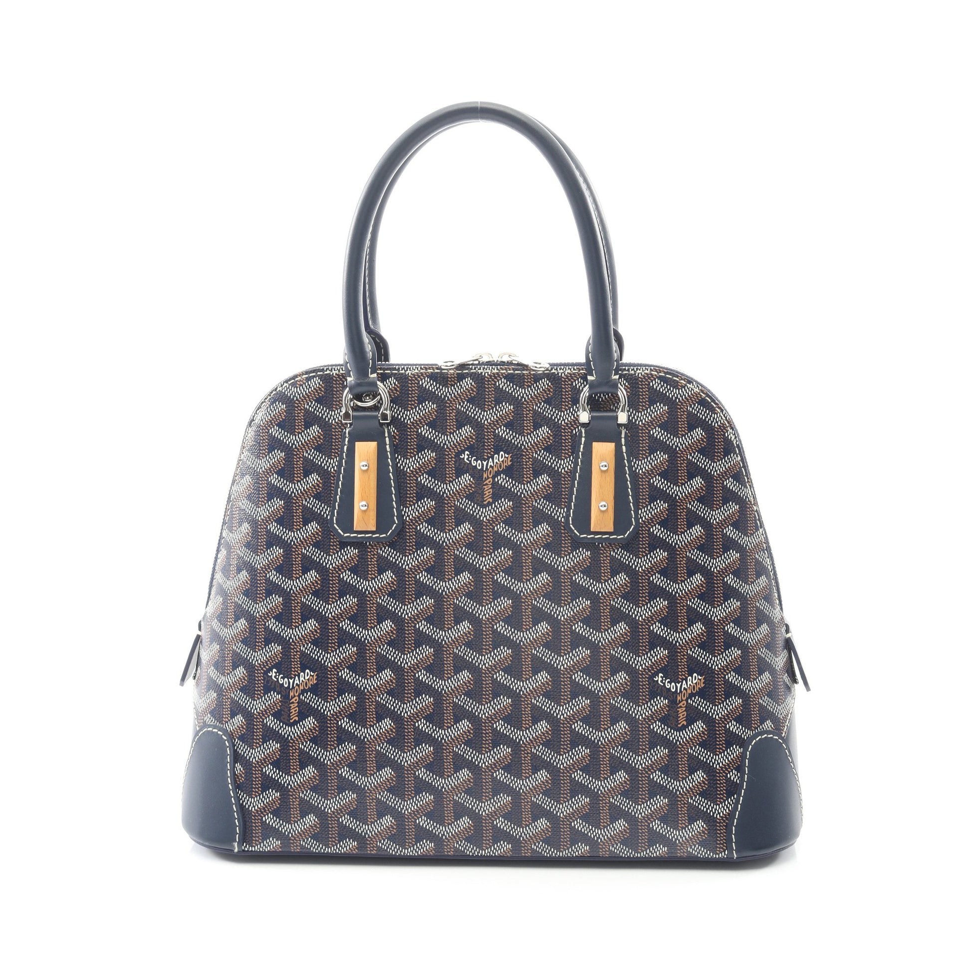 ヴァンドームPM ハンドバッグ コーティングキャンバス レザー ネイビー マルチカラー ゴヤール バッグ GOYARD