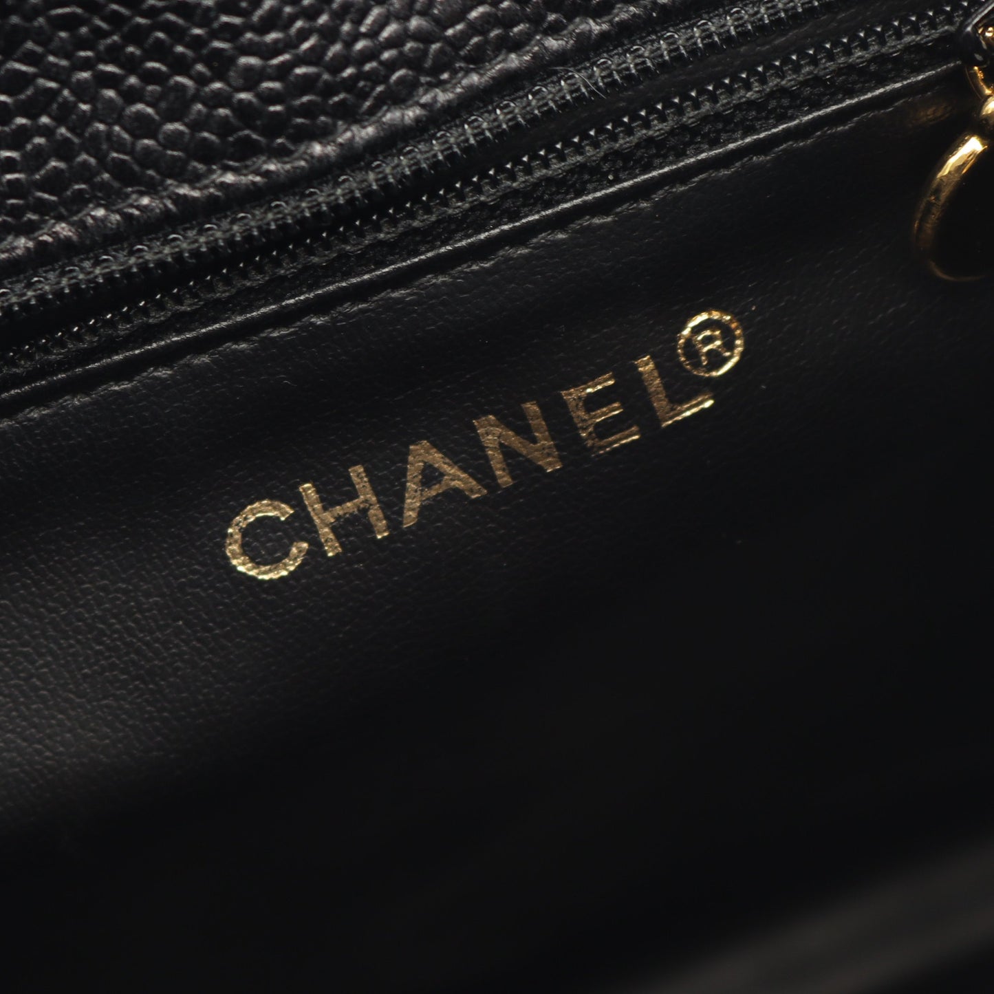 ココマーク バックパック リュックサック キャビアスキン ブラック ゴールド金具 シャネル バッグ CHANEL