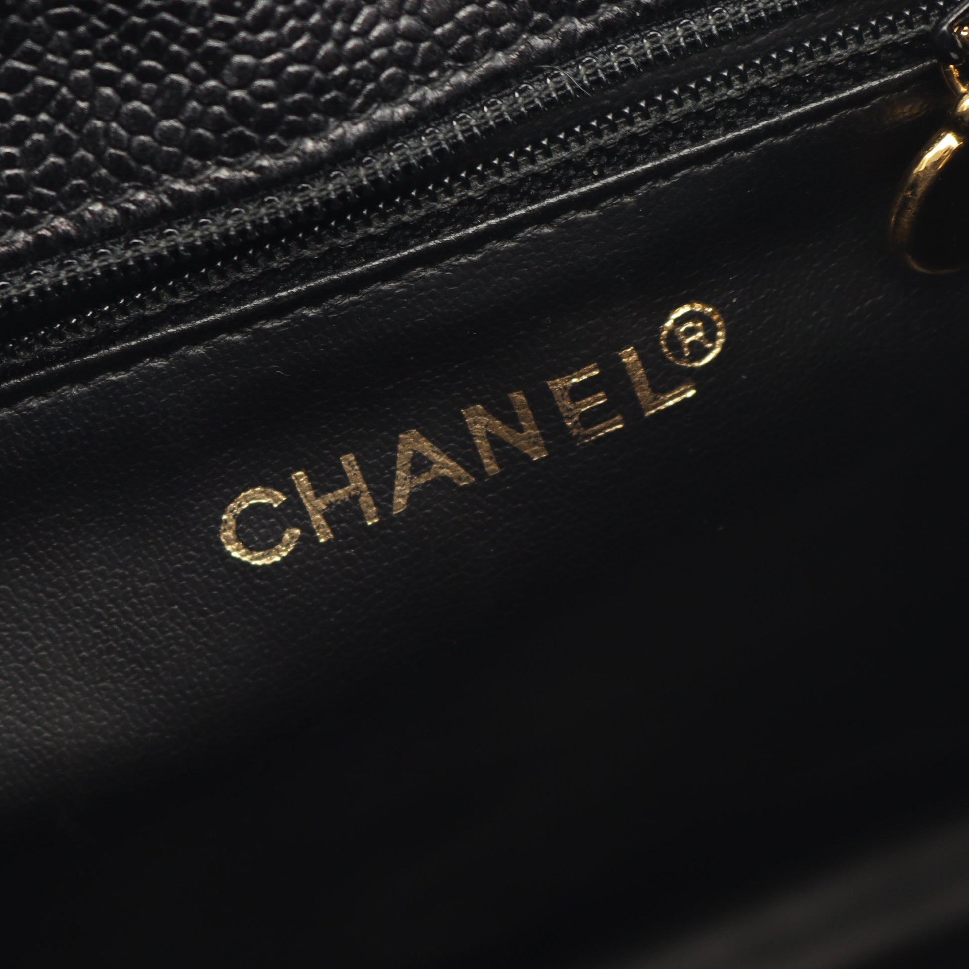 ココマーク バックパック リュックサック キャビアスキン ブラック ゴールド金具 シャネル バッグ CHANEL