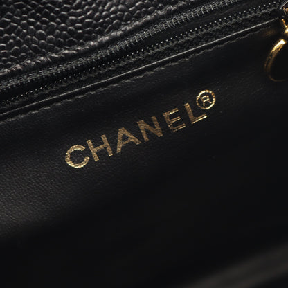 ココマーク バックパック リュックサック キャビアスキン ブラック ゴールド金具 シャネル バッグ CHANEL