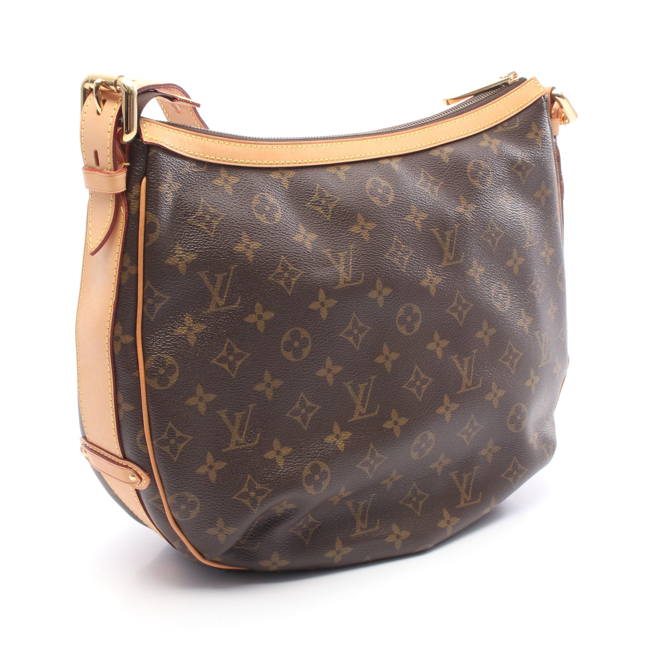 トゥラムGM モノグラム ショルダーバッグ PVC レザー ブラウン ルイ