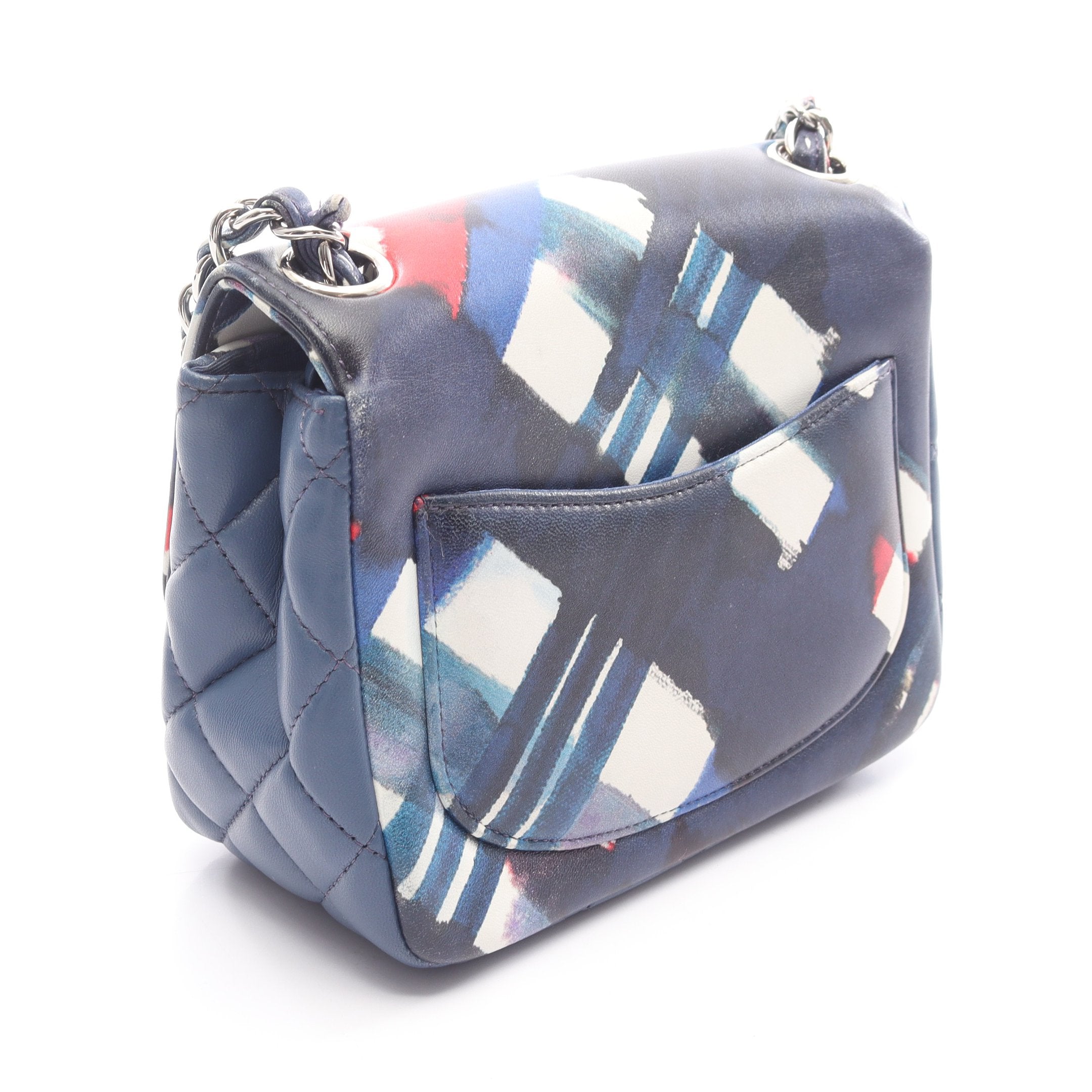 エアライン マトラッセ チェーンショルダーバッグ レザー ブルー