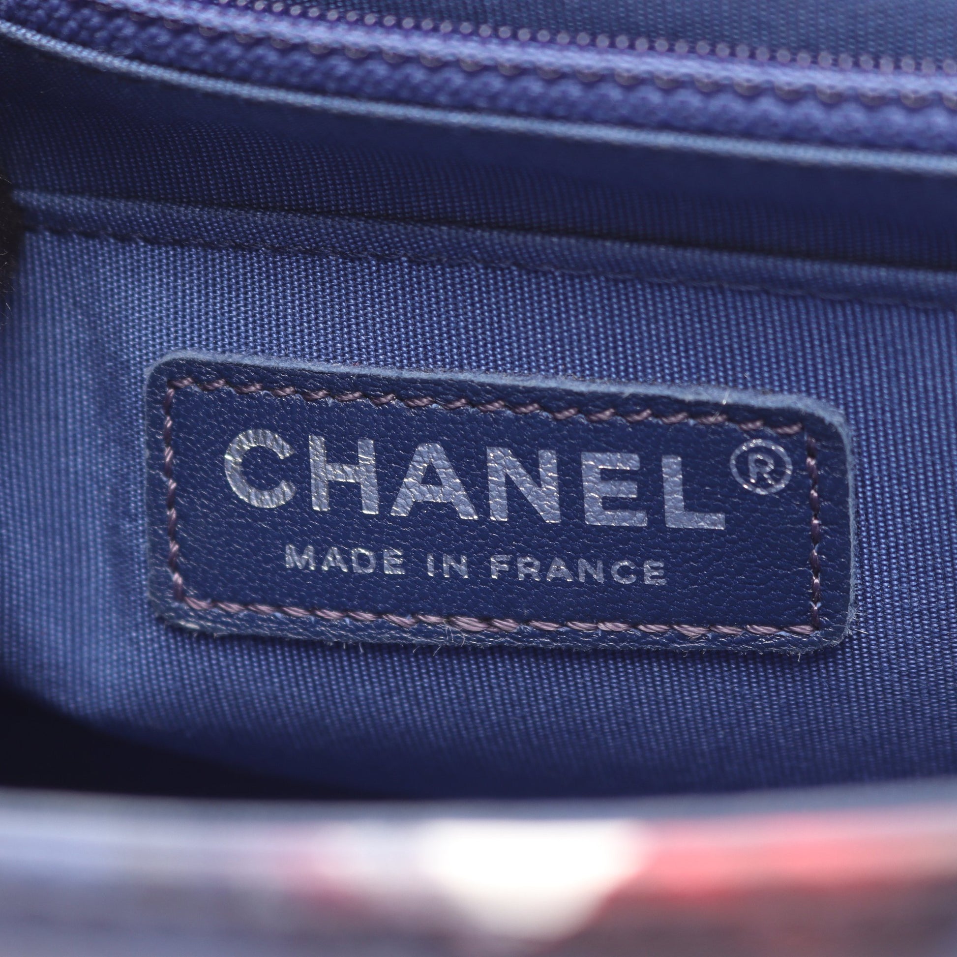エアライン マトラッセ チェーンショルダーバッグ レザー ブルー マルチカラー シルバー金具 シャネル バッグ CHANEL