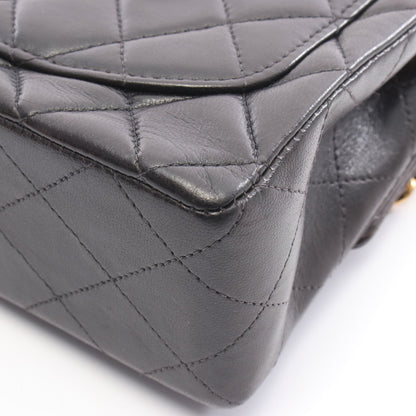 ミニマトラッセ チェーンショルダーバッグ ラムスキン ブラック ゴールド金具 シャネル バッグ CHANEL