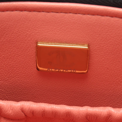 マトラッセ スモール バニティ チェーンショルダーバッグ エナメルレザー ブラック ゴールド金具 シャネル バッグ CHANEL