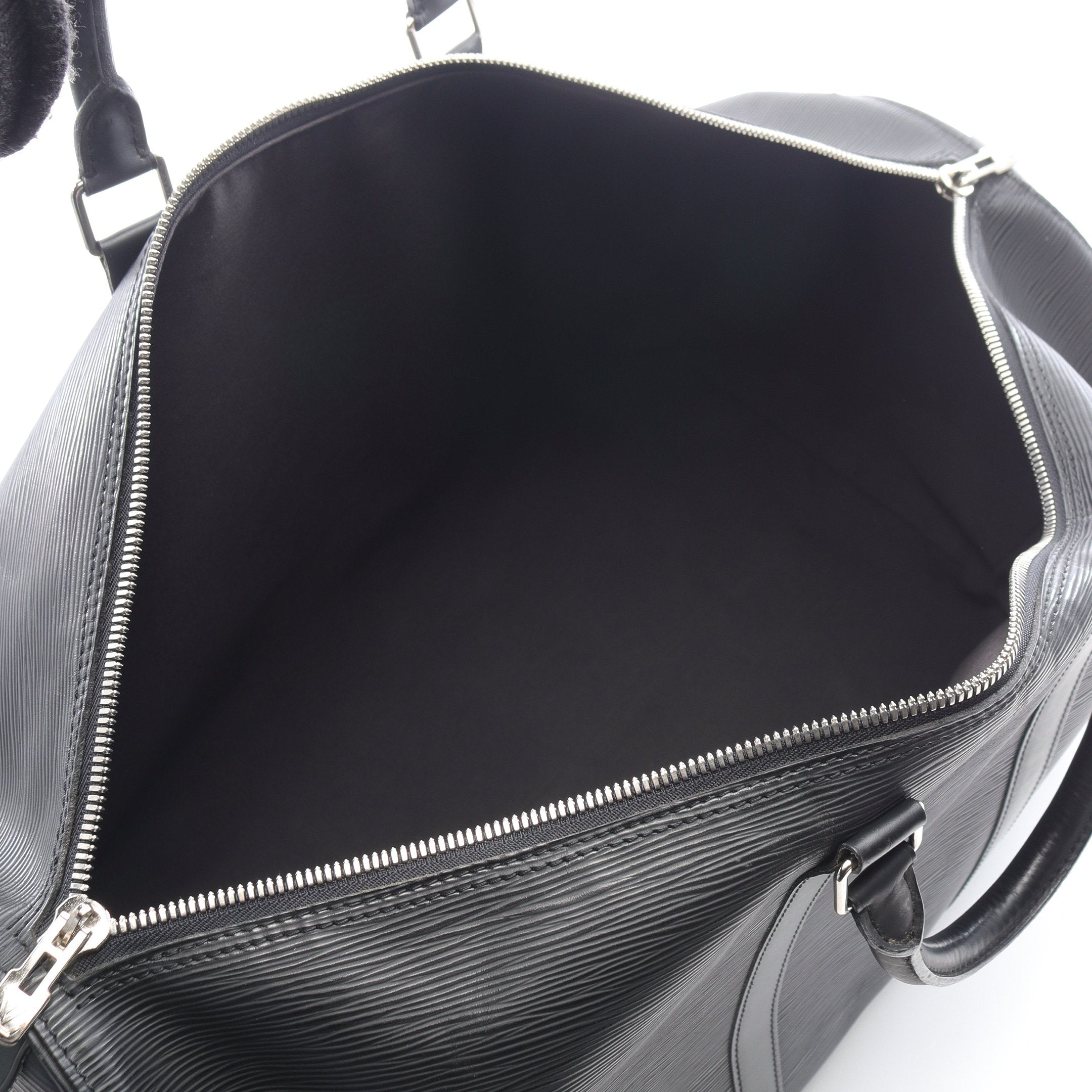 キーポル55 エピ ノワール ボストンバッグ レザー ブラック ルイ