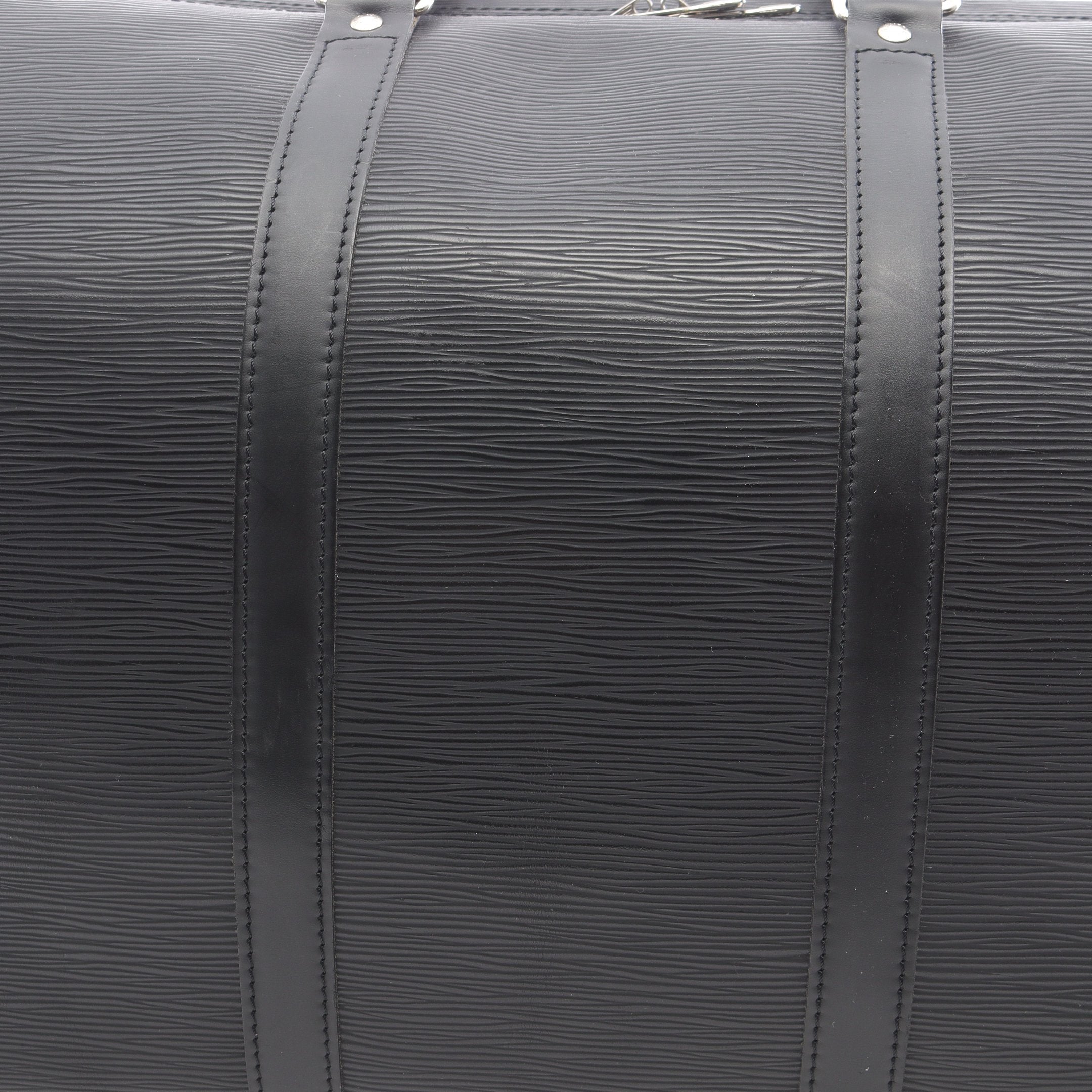 キーポル55 エピ ノワール ボストンバッグ レザー ブラック ルイ