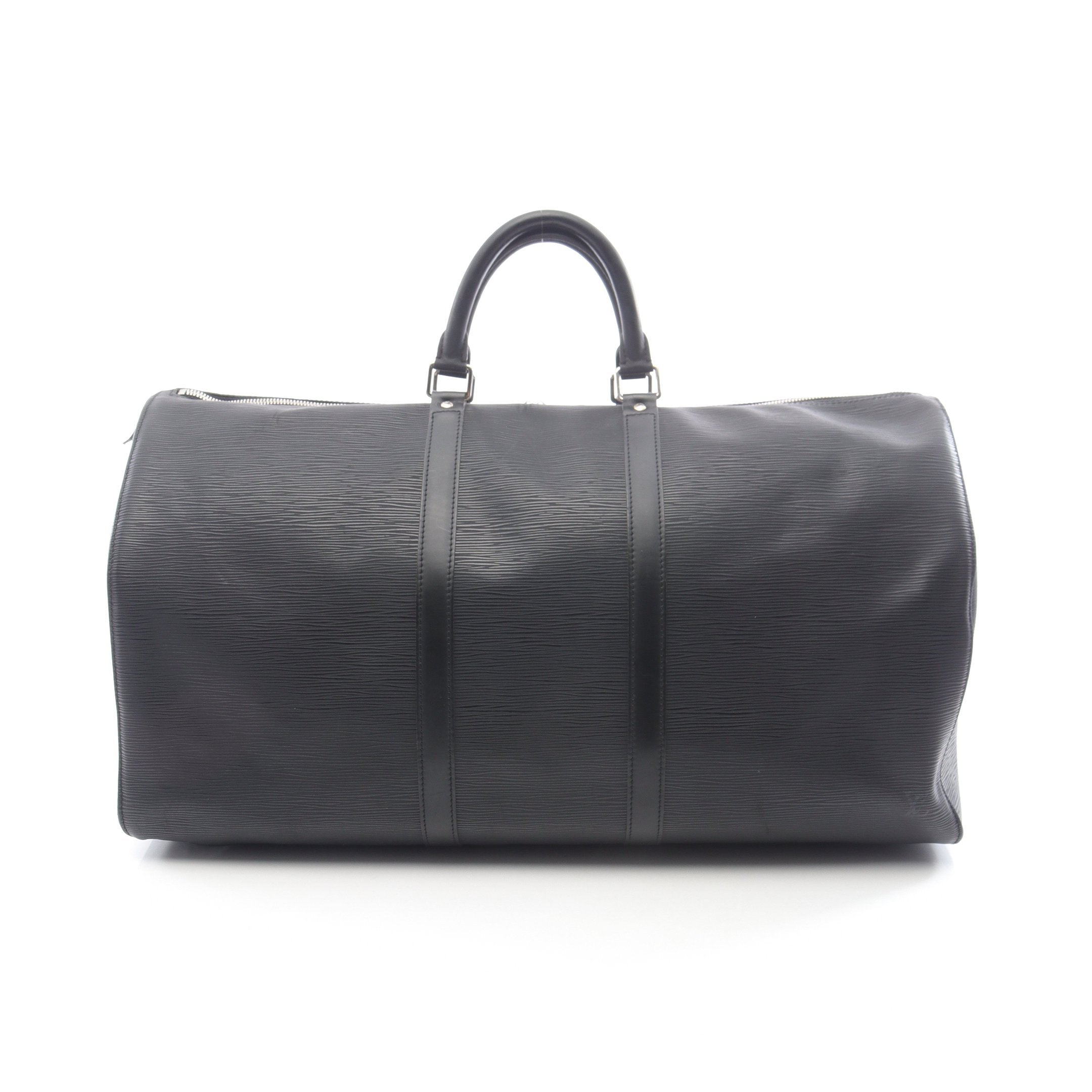 キーポル55 エピ ノワール ボストンバッグ レザー ブラック ルイ