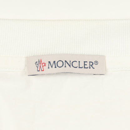 アイコンパッチ チュニック 半袖Tシャツ コットン ホワイト モンクレール トップス MONCLER