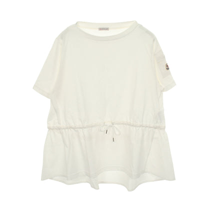 アイコンパッチ チュニック 半袖Tシャツ コットン ホワイト モンクレール トップス MONCLER