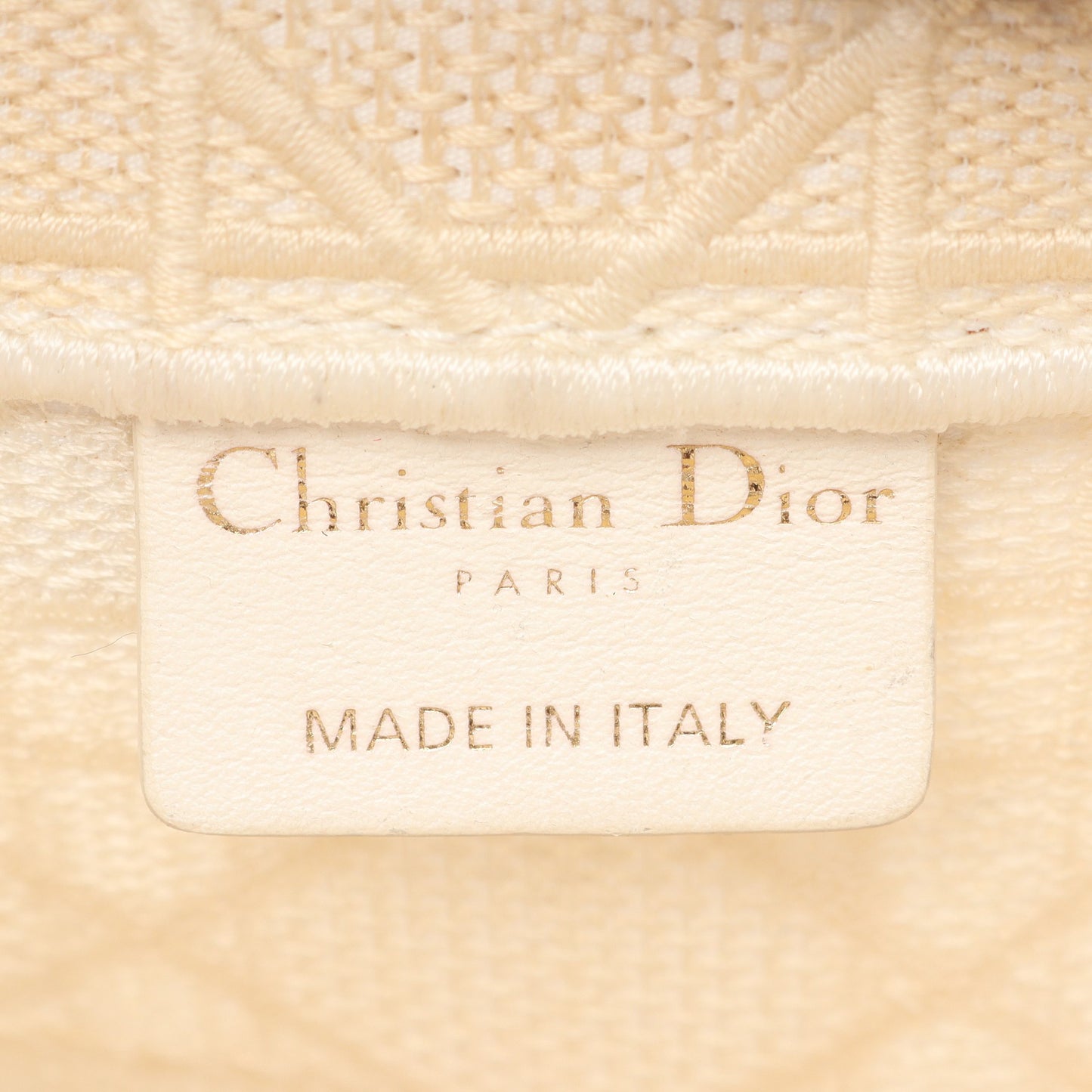 BOOK TOTE ブックトート ミディアム ハンドバッグ トートバッグ キャンバス アイボリー クリスチャンディオール バッグ Christian Dior