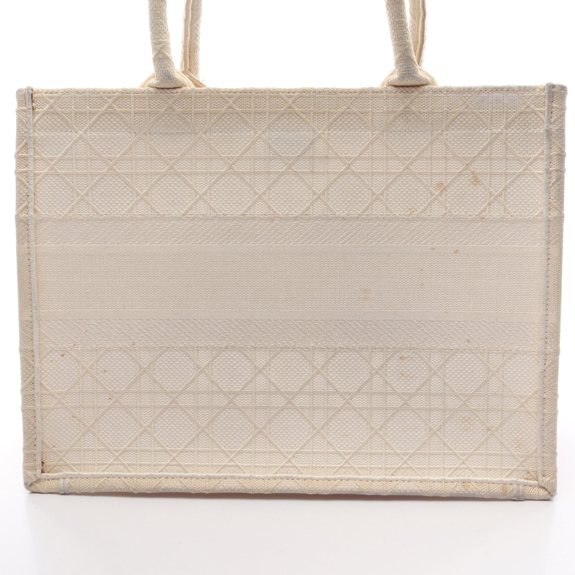 BOOK TOTE ブックトート ミディアム ハンドバッグ トートバッグ キャンバス アイボリー クリスチャンディオール バッグ Christian Dior