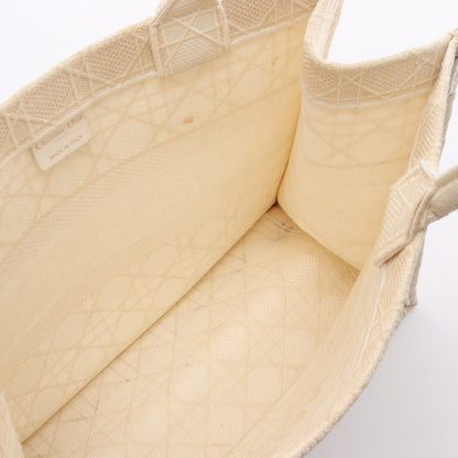 BOOK TOTE ブックトート ミディアム ハンドバッグ トートバッグ キャンバス アイボリー クリスチャンディオール バッグ Christian Dior