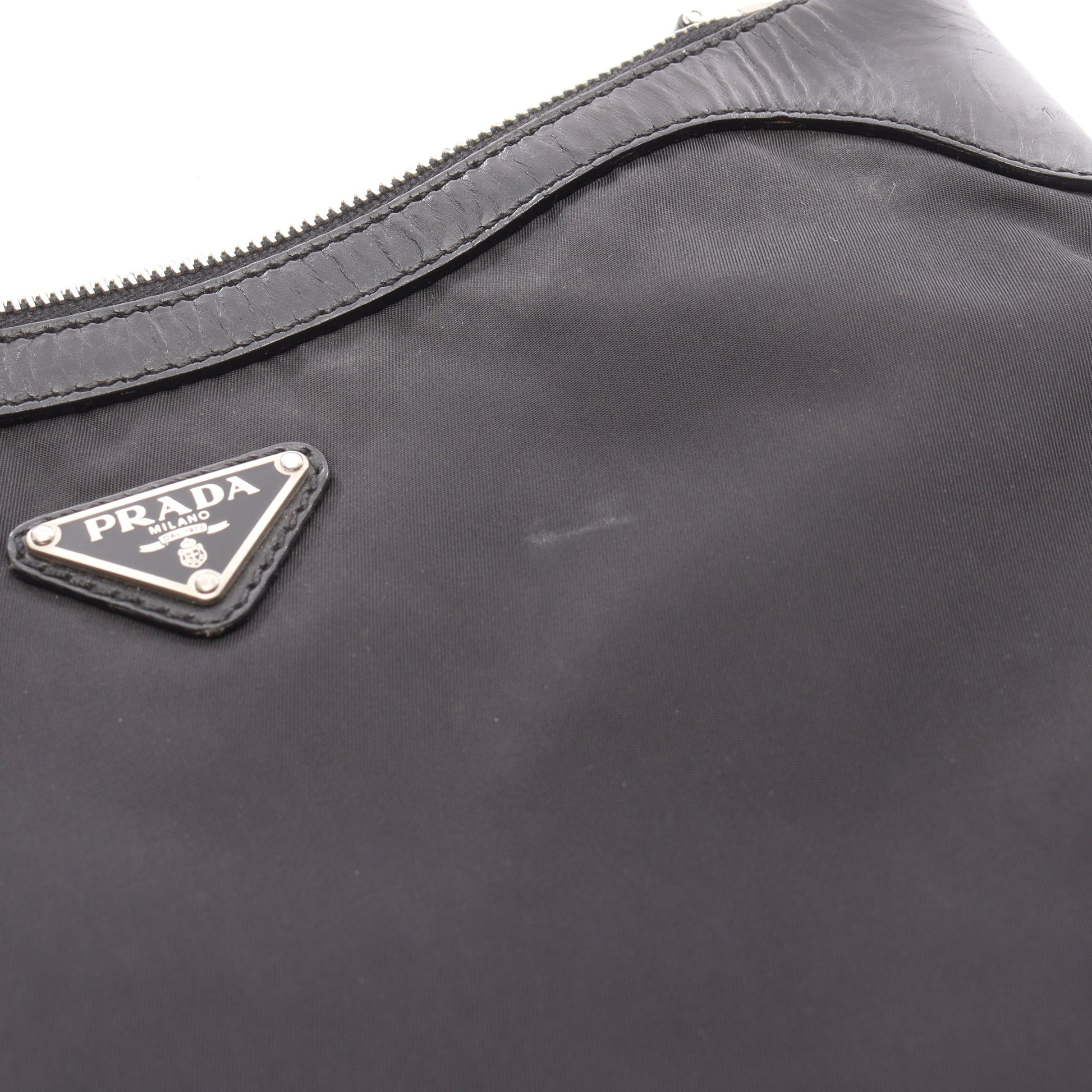 ショルダーバッグ ナイロン レザー ブラック プラダ バッグ PRADA