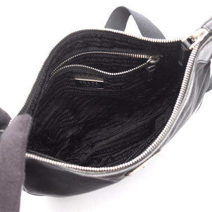 ショルダーバッグ ナイロン レザー ブラック プラダ バッグ PRADA