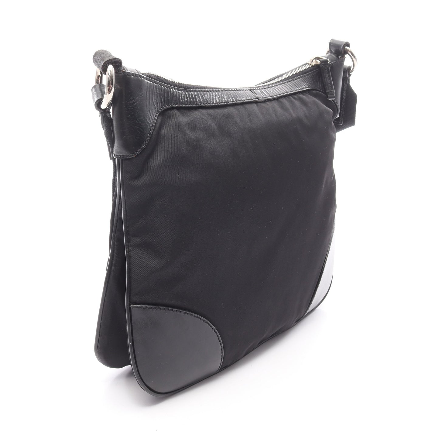ショルダーバッグ ナイロン レザー ブラック プラダ バッグ PRADA