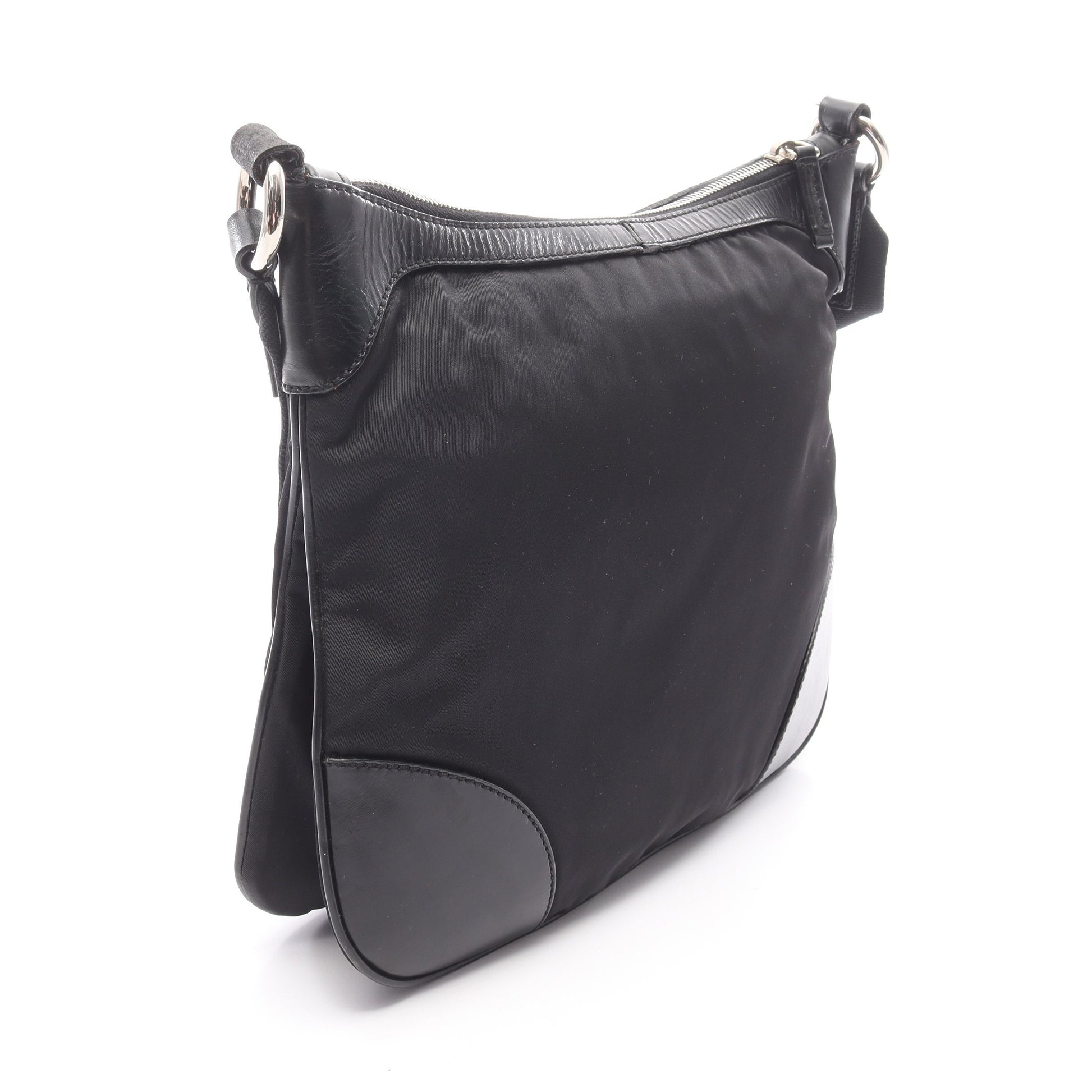 ショルダーバッグ ナイロン レザー ブラック プラダ バッグ PRADA