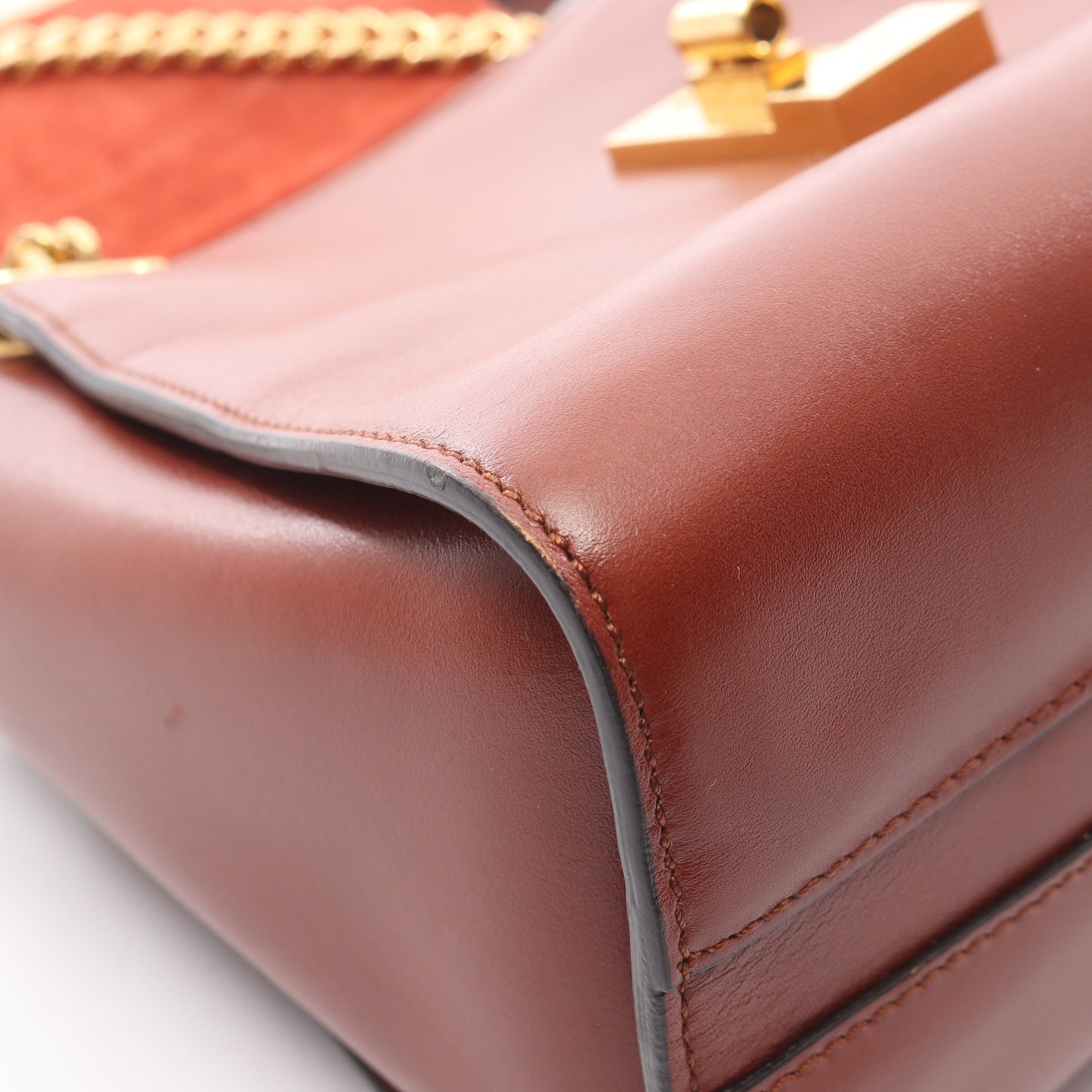 アニー スモール チェーンハンドバッグ レザー ブラウン 2WAY クロエ バッグ Chloe